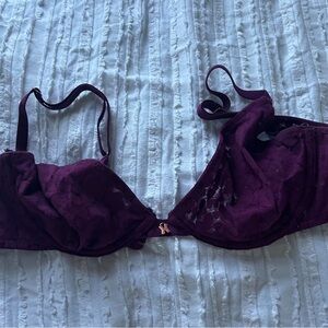 Savage X Fenty Deep Purple Lace Bra